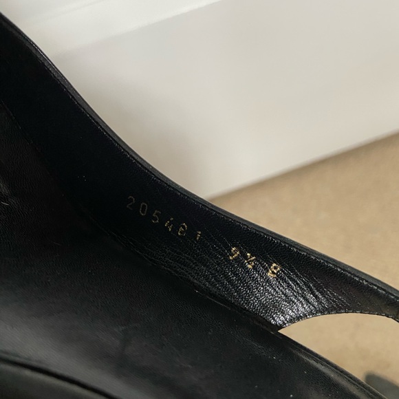 GUCCI leather sling back heels Size 9.5 - Picture 7 of 10